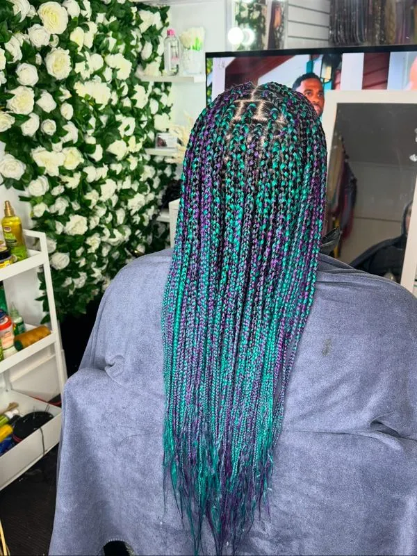 Box braids at my salon