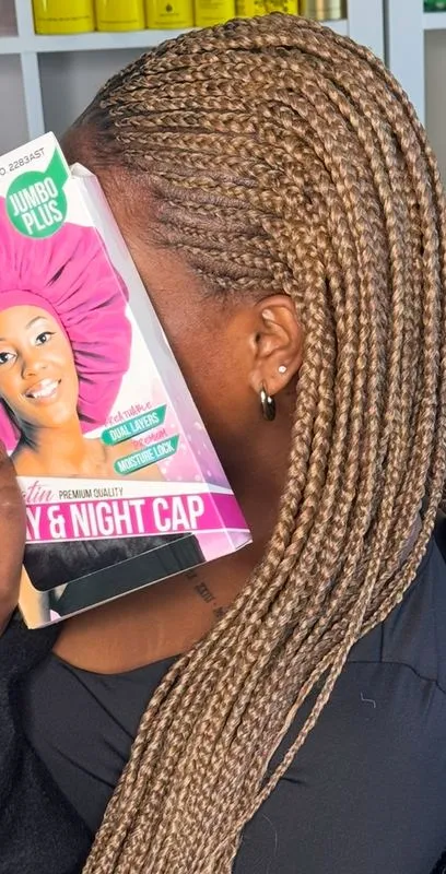 Small Fulani Braids — salon work by Mariama